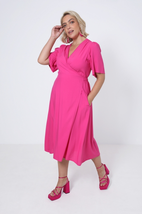 Robe longue de forme portefeuille