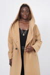 Manteau long avec capuche
