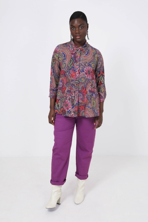 Trapeze print shirt