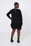 Rib knit tunic with pressure