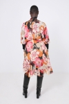 Printed voile midi dress