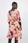 Printed voile midi dress