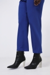 Plain straight suit trousers