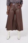 Faux leather culottes