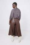 Jupe culotte en similicuir