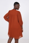 Robe midi en voile uni