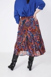 Bohemian style skirt in printed voile