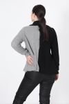 Pull en maille bicolor