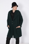 Houndstooth vest with hood