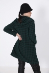 Houndstooth vest with hood