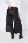 Faux leather culotte skirt