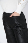 Faux leather culotte skirt