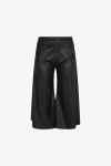 Faux leather culotte skirt