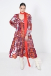 Robe longue en  imprimé de style bohéme
