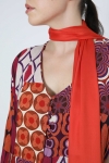 Printed dress in a liquette shape.