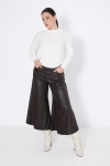 Jupe culotte en similicuir