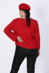 Plain knit sweater