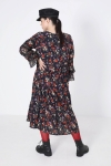 Long bohemian style dress in print