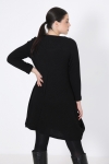 Solid Honeycomb Knit Sweater Dress