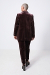 Tailored jacket in lycra velvet