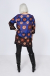 Tunic in basic pattern print