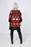 Polka dot print tunic with base