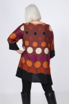 Polka dot print tunic with base