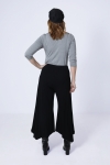 Pantalon jupe culotte en maille unie