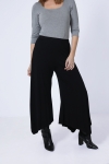 Pantalon jupe culotte en maille unie