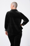 Smooth stretch velvet trapeze shirt