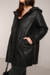 Double-sided faux fur jacket