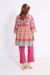 Basic printed cotton voile tunic