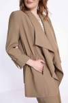 flowing plain jacket with waterfall collar