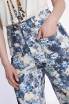 7/8 pants in printed cotton