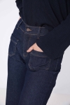 jeans brut de style évasé