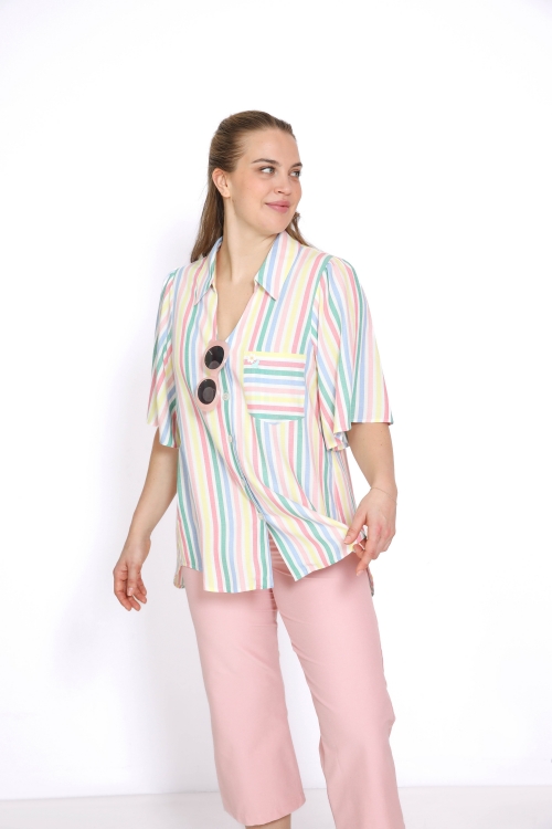 Multicolored striped shirt