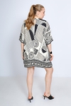 Long printed tunic with a base