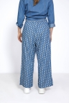 Pantalon large en impression florale