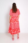 Long dress in patchflower print