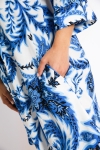 Robe midi en impression florale