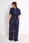 Printed viscose jumpsuit