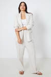 Plain linen suit jacket