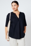 Plain linen blouse