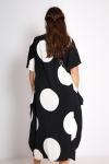 Robe longue en imprimé gros pois