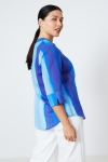 Blouse en voile de coton imprimé