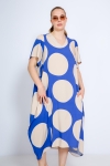 Long dress in big polka dot print