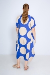 Long dress in big polka dot print