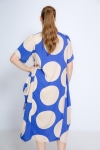 Long dress in big polka dot print