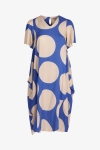 Long dress in big polka dot print