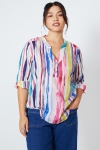 Blouse en voile de coton imprimé